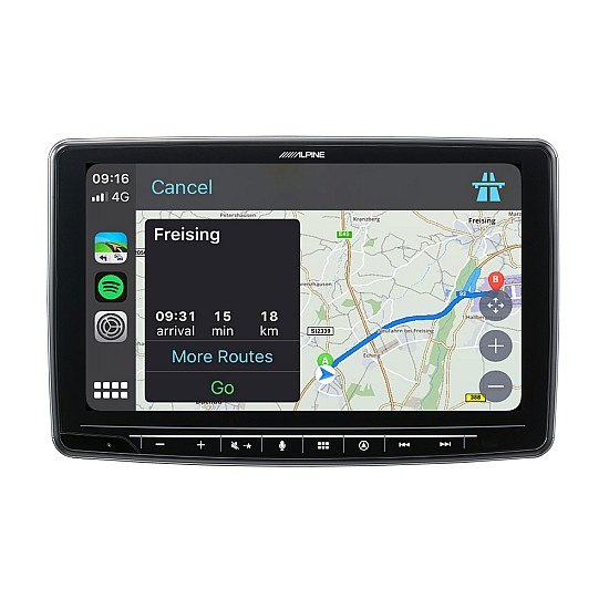 Alpine INE-F904D Car Navigation 9 inch Floating Screen CarPlay Android Auto DAB Bluetooth Stereo