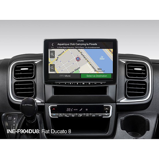 Alpine INE-F904DU8 Halo9 Navi 9-inch Floating Screen DAB CarPlay Android Stereo for Fiat Ducato 8