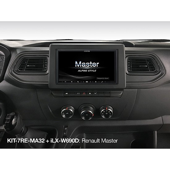 Alpine KIT-7RE-MA32 - 2DIN Installation Kit - Renault Master 3, Opel Movano or Nissan NV400