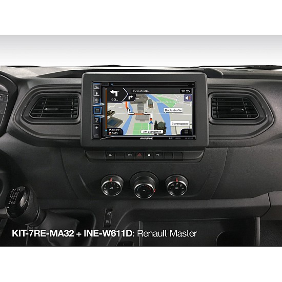 Alpine KIT-7RE-MA32 - 2DIN Installation Kit - Renault Master 3, Opel Movano or Nissan NV400