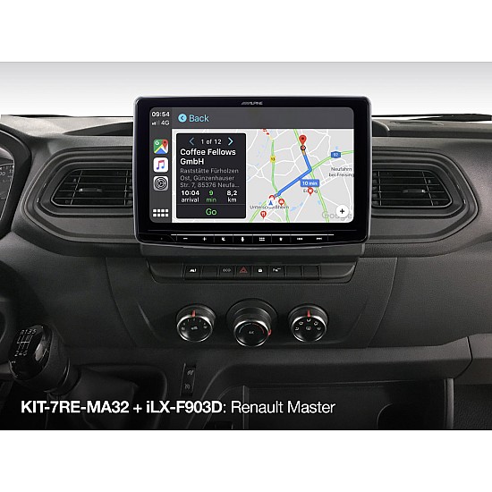 Alpine KIT-7RE-MA32 - 2DIN Installation Kit - Renault Master 3, Opel Movano or Nissan NV400