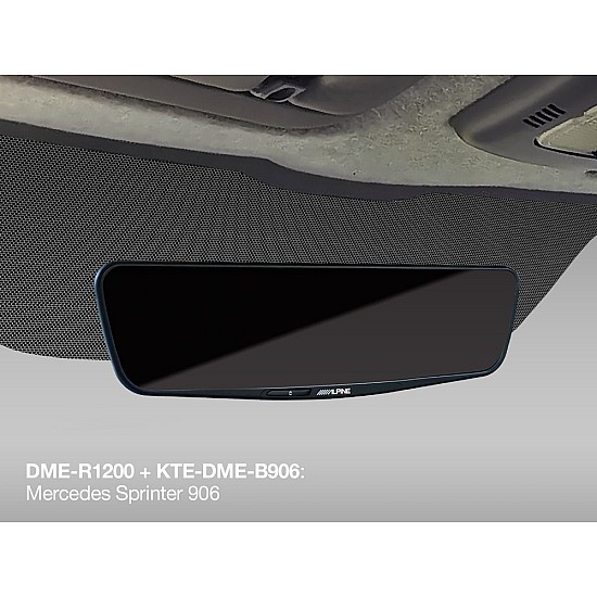 Alpine KTE-DME-B906 Freeview Mirror installation kit to fit a DME-R1200 in Mercedes Sprinter W906