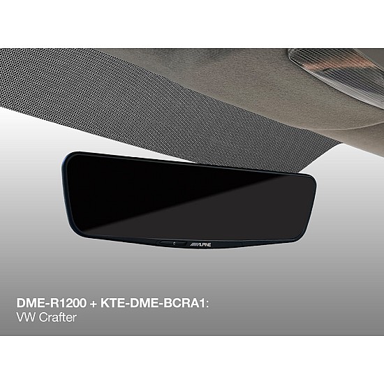 Alpine KTE-DME-BCRA1 Digital Mirror Installation kit to fit a DME-R1200 in a VW Crafter, MAN TGE or VW T5