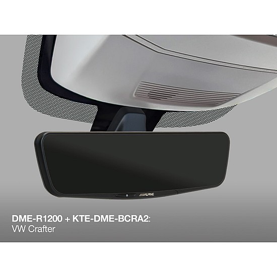 Alpine KTE-DME-BCRA2 Digital Mirror Installation kit to fit a DME-R1200 in a VW Crafter, MAN TGE or VW T6/T6.1