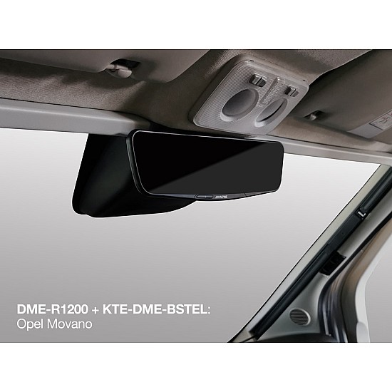 Alpine Digital Mirror installation kit to fit a DME-R1200 for Fiat Ducato, Citroën Jumper, Peugeot Boxer, Ford Transit & Opel Movano