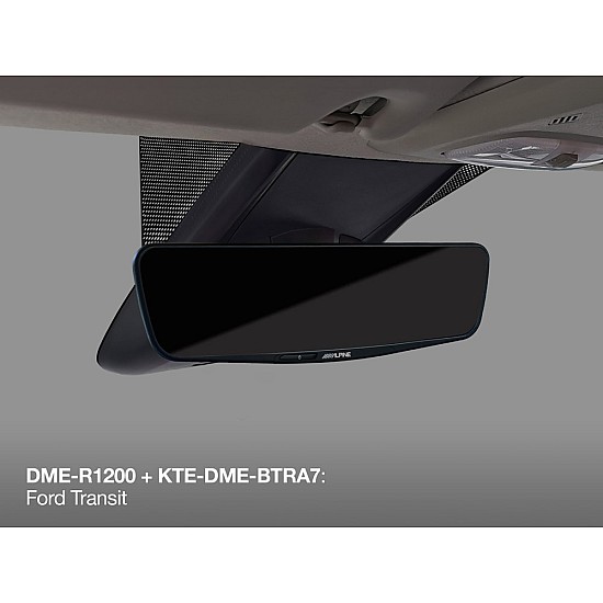 Alpine Freeview Mirror installation kit to fit a DME-R1200 in Ford Transit Custom, Camper and Nugget