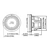 Alpine R2-W8D2 R-Series 8-inch (20cm) 1000W Car Subwoofer Dual 2-Ohm Voice Coils