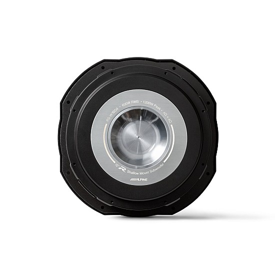 Alpine RS-W10D4 R-Series 10" 25cm Shallow Car Subwoofer with Dual 4-Ohm Voice Coils