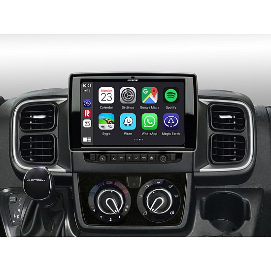 Alpine X903D-DU8 9” Navigation System for Fiat Ducato III v8 - Carplay - Android Auto - Park4Night