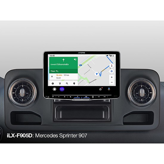 Alpine iLX-F905D 9” Media Receiver 1DIN & 2DIN Installation - DAB+ Apple Carplay  Android Auto