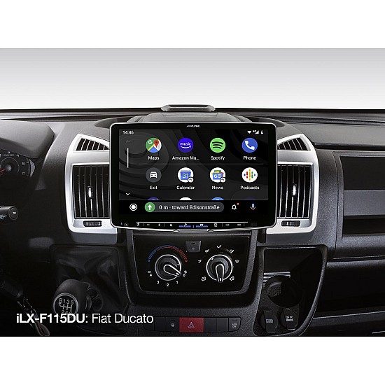 Alpine iLX-F115DU 11” Media Receiver - DAB+ Apple Carplay  Android Auto - Fiat Ducato 3
