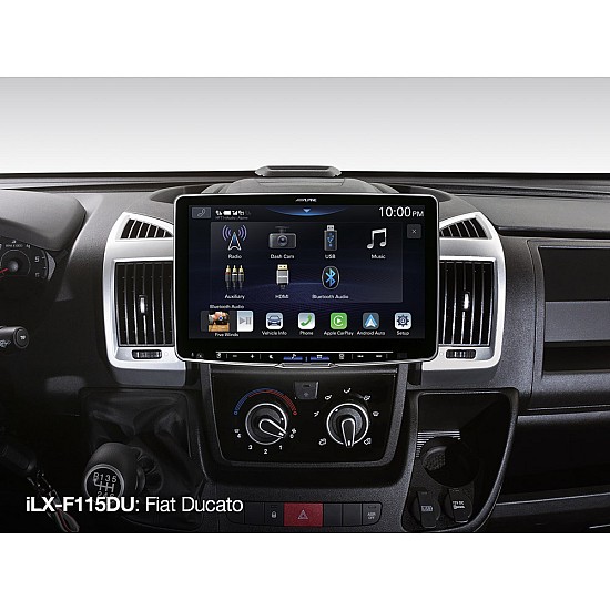 Alpine iLX-F115DU 11” Media Receiver - DAB+ Apple Carplay  Android Auto - Fiat Ducato 3