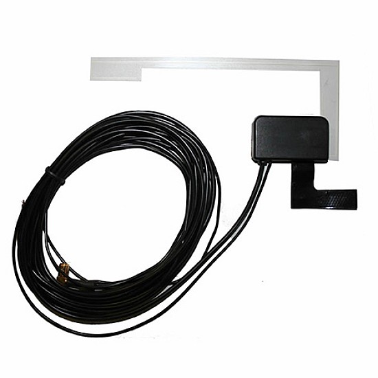 DAB Glass Mount Film Antenna terminated with SMB - RM.DAB-AA1