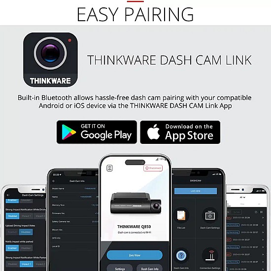 THINKWARE U1000 Plus 2CH 4K Ultra HD Front Facing Dash Camera