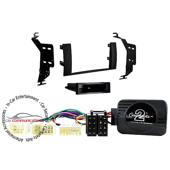 Toyota Prius Single/Double DIN Car Stereo Installation Kit Bundle - Matt Black