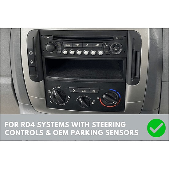 Citroen Berlingo, Dispatch Double DIN Stereo Fitting Kit (WITH SWC and PDC)