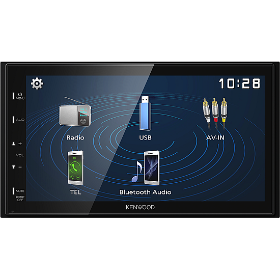 Kenwood DMX129BT 2DIN Car Audio System With BT And Android Mirroring