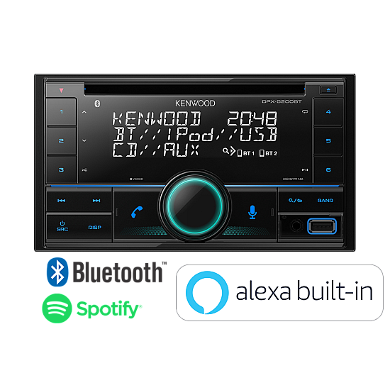 Kenwood DPX-5200BT Car Audio Entertainment System - CD USB Bluetooth & Amazon Alexa Ready Kenwood DPX-5200BT Car Audio Entertainment System - CD USB Bluetooth & Amazon Alexa Ready