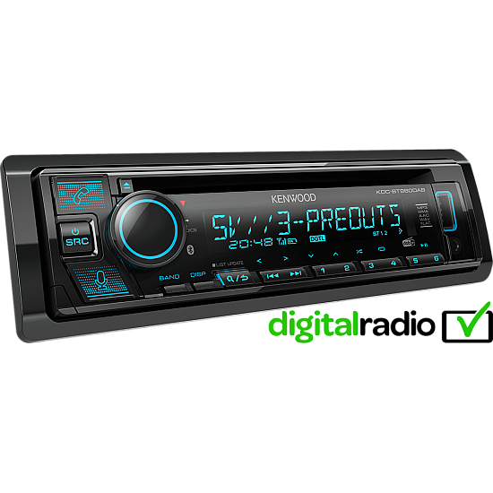 Kenwood KDC-BT960DAB 1DIN Car Stereo  - CD USB DAB+ Bluetooth Amazon Alexa Ready