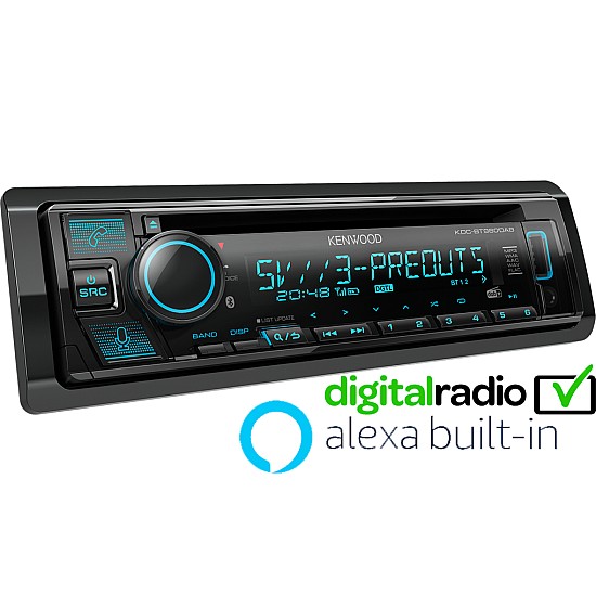 Kenwood KDC-BT960DAB 1DIN Car Stereo  - CD USB DAB+ Bluetooth Amazon Alexa Ready
