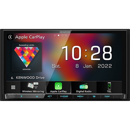 Kenwood DMX8021DABS Car Stereo - Wireless Apple Carplay - Android Auto - DAB Kenwood DMX8021DABS Car Stereo - Wireless Apple Carplay - Android Auto - DAB