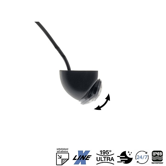 Ampire KCX903-ECO Mini Universal Rear View Camera - 195°