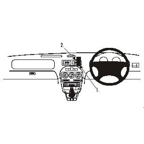 MG TF, ZR Brodit ProClip Mounting Bracket - Center mount (652318)