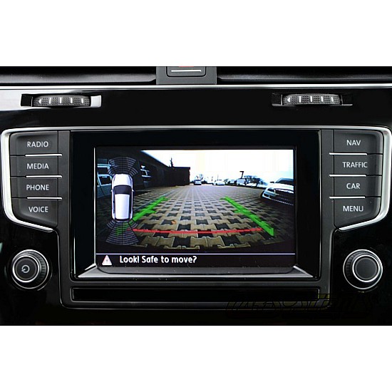 VW Polo 6RC Rear View Camera Kit with Fixed Lines Retrofit