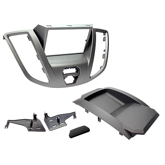 Connects2 Retrofit Car Stereo Fascia Kit Ford Transit 2DIN Grey - CT23FD68