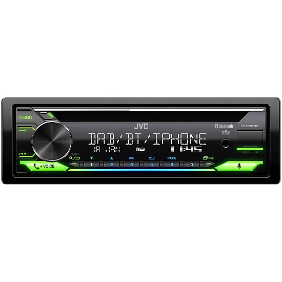 JVC KD-DB912BT Car Stereo & CD Player - DAB+ Alexa Bluetooth & USB/AUX Input