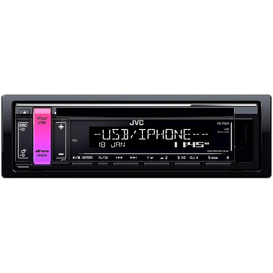 JVC KD-R691 Car Stereo Receiver & CD Player - USB/AUX Input