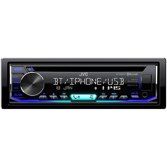 JVC KD-R992BT Car Stereo Digital Media Receiver & CD Player - Bluetooth & USB/AUX Input
