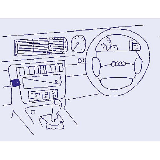 Dashmount 72075 Upper Console Mounting Bracket Audi A8 Up to 03/2004