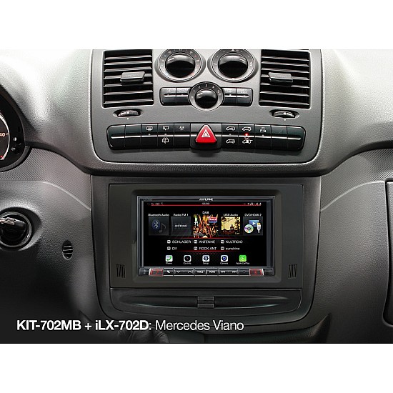 Alpine KIT-702MB 7-inch Installation Kit with CAN Interface for Mercedes