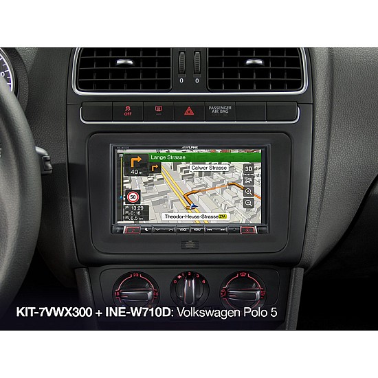 Alpine KIT-7VWX300 7” Installation Kit for Volkswagen platforms (MIB-PQ/Golf VI - Seat, Skoda and VW)