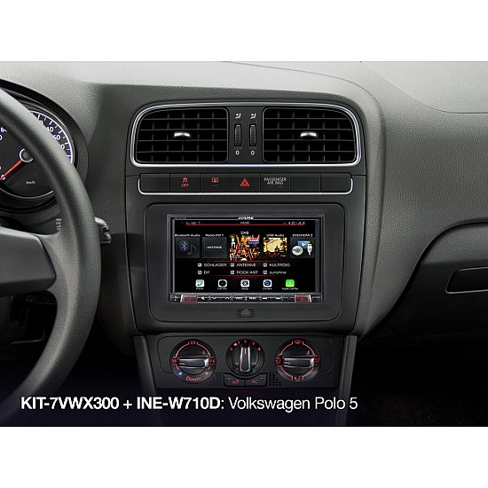 Alpine KIT-7VWX300 7” Installation Kit for Volkswagen platforms (MIB-PQ/Golf VI - Seat, Skoda and VW)