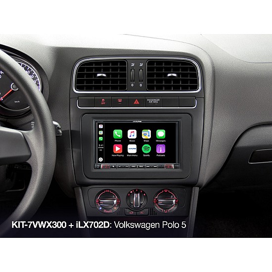 Alpine KIT-7VWX300 7” Installation Kit for Volkswagen platforms (MIB-PQ/Golf VI - Seat, Skoda and VW)