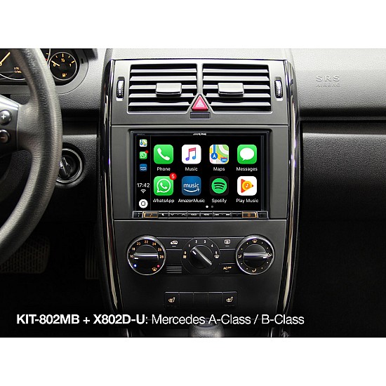 Alpine Installation Kit with CAN Interface and Steering Wheel Remote Control Interface for Mercedes - KIT-802MB