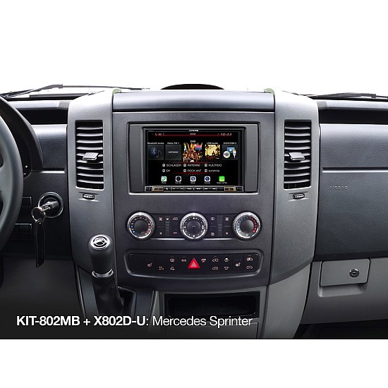 Alpine Installation Kit with CAN Interface and Steering Wheel Remote Control Interface for Mercedes - KIT-802MB