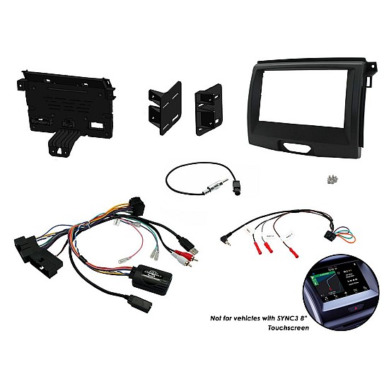 Connects2 Stereo Fitting Kit Double DIN Facia Radio Installation Ford Ranger - CTKFD65