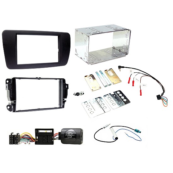 Connects2 Car Stereo Fitting Kit Double DIN Facia Radio Installation For Seat - CTKST01