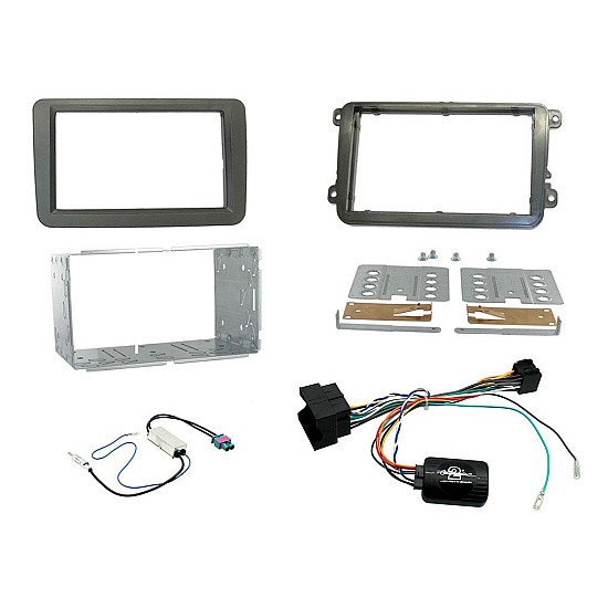 Connects2 Car Stereo Fitting Kit Double DIN Facia Radio Installation For Volkswagen - CTKVW16