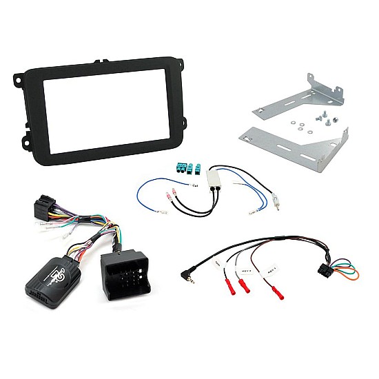 Connects2 Car Stereo Fitting Kit Double DIN Facia Radio Installation For Volkswagen - CTKVW19