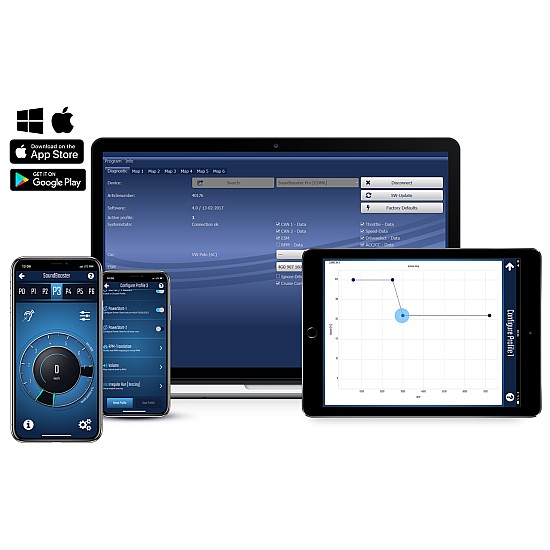 Complete kit Active Sound incl. Sound Booster for Mercedes C-Class W204 - 40830 Complete kit Active Sound incl. Sound Booster for Mercedes C-Class W204 - 40830