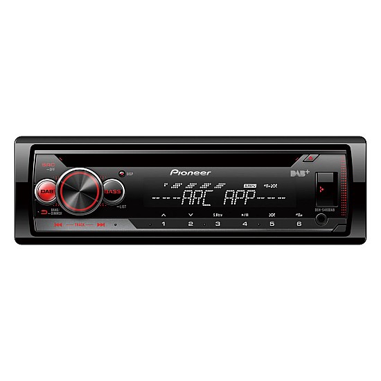 Pioneer DEH-S410DAB Single DIN CD Tuner DAB/DAB+ USB Spotify iPhone & Android Stereo