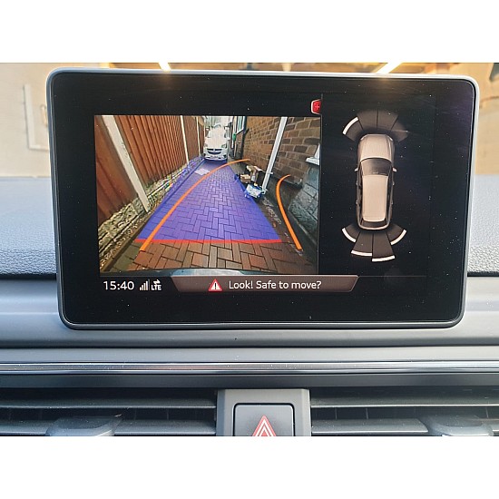 Audi A4 8W Genuine Rear View Reversing Camera Kit with Moving Guidelines