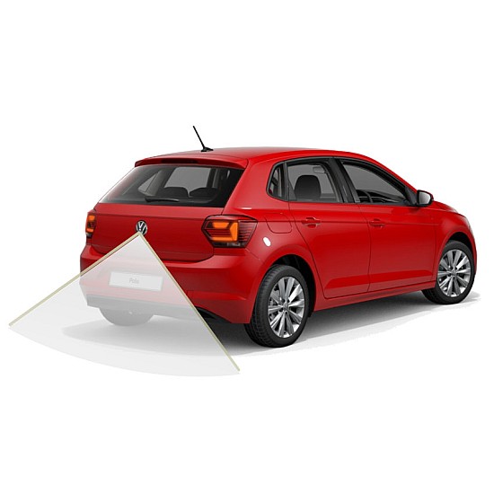 VW Polo AW 2020 Reversing camera Kit Solution with VW Emblem Camera and Fixed Guidelines - Lowline
