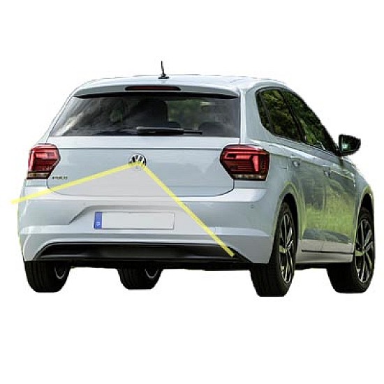 VW Polo (AW) 2018+ Reversing Emblem Camera Kit With Moving Guidelines