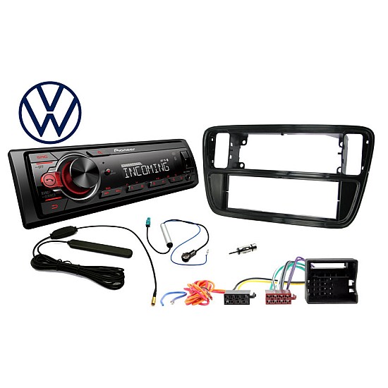 Volkswagen UP! - Pioneer MVH-330DAB 1DIN Car Stereo & Fitting Kit Bundle