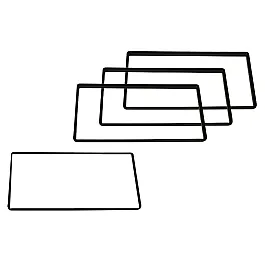 Double DIN Car Audio Radio Spacer Trim Set (MATT BLACK)